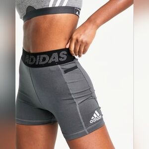 Adidas Techfit 3 Bar Training Shorts Dark Grey